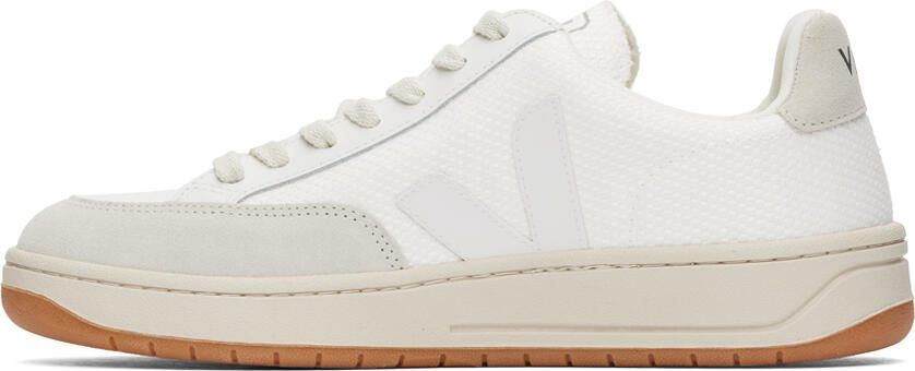VEJA White V-12 B-Mesh Sneakers - Picture 3