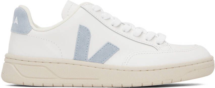 VEJA White  Blue V-12 Sneakers - Picture 5