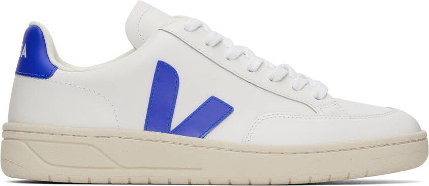VEJA White  Blue V-12 Sneakers - Picture 5