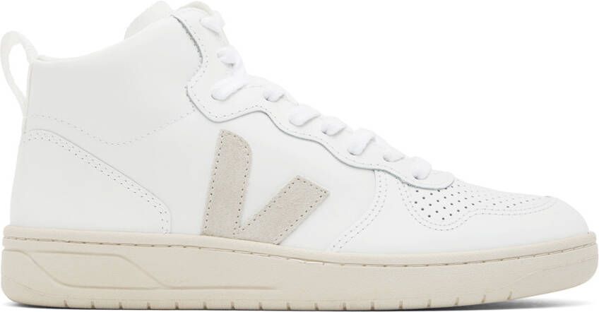 VEJA White  Gray V-15 Sneakers