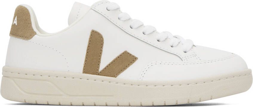 VEJA White  Tan V-12 Sneakers - Picture 5