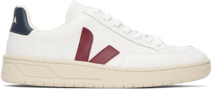 VEJA White  Red V-12 Sneakers