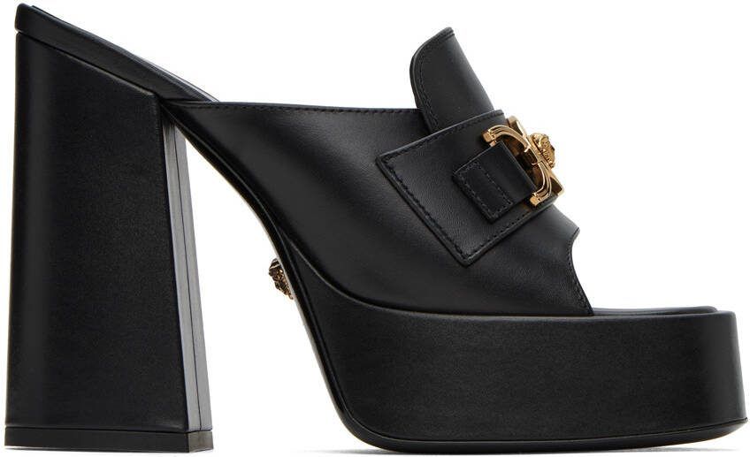 Versace Black Medusa '95 Heeled Sandals - Picture 5