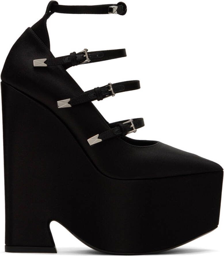 Versace Black Tempest Heels