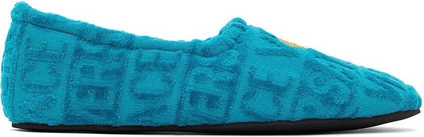 Versace Blue Medusa Slippers - Picture 4