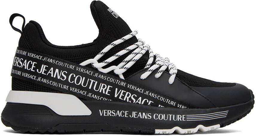 Versace Jeans Couture Black  White Dynamic Sneakers