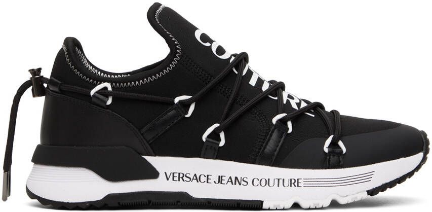 Versace Jeans Couture Black  White Dynamic Sneakers