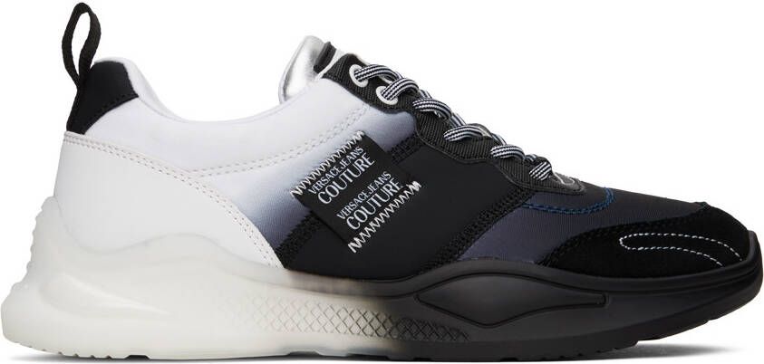 Versace Jeans Couture Black  White Levion Sneakers - Picture 5