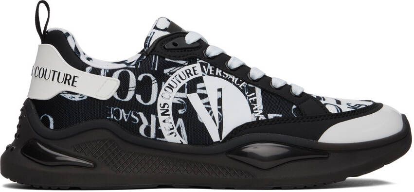 Versace Jeans Couture Black  White Levion Sneakers - Picture 5