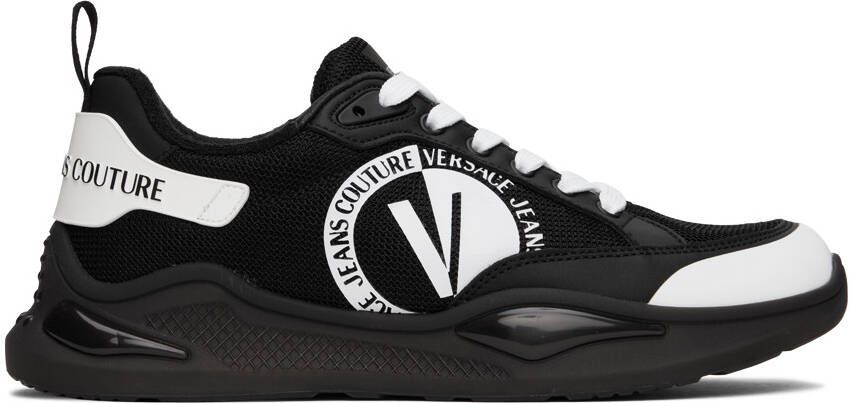 Versace Jeans Couture Black  White Levion Sneakers - Picture 5