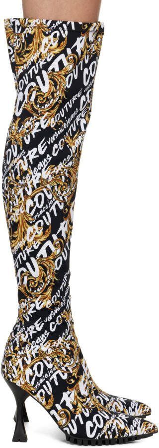 Versace Jeans Couture Black Flair Boots - Picture 5
