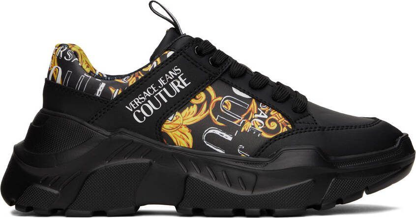 Versace Jeans Couture Black Speedtrack Sneakers - Picture 5