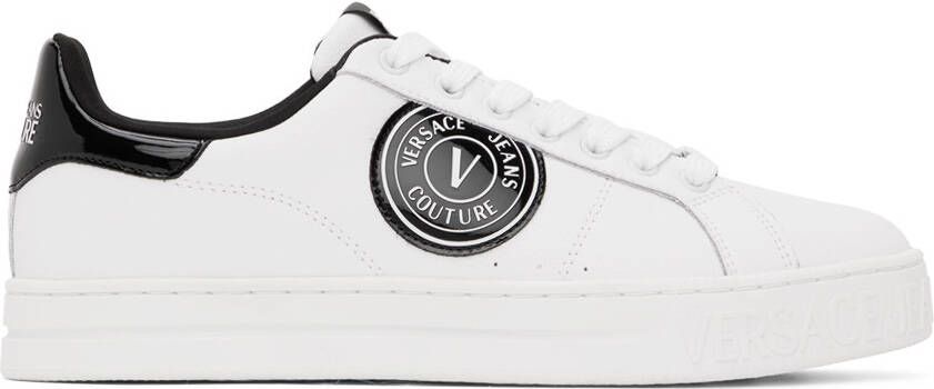 Versace Jeans Couture White 88 V-Emblem Court Sneakers - Picture 5