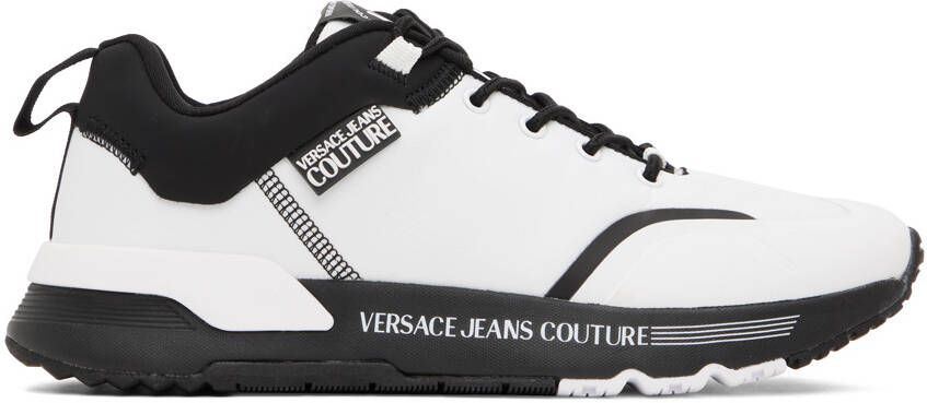Versace Jeans Couture White  Black Fondo Dynamic Sneakers