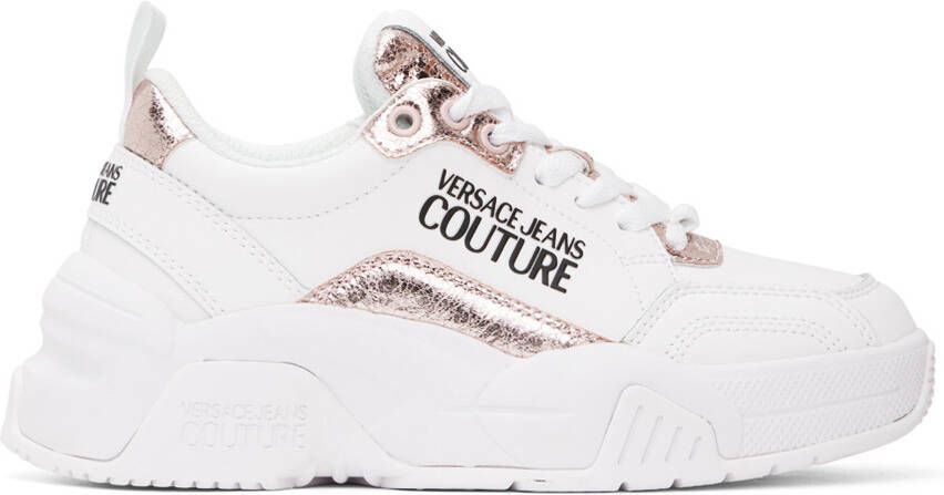 Versace Jeans Couture White  Pink Stargaze Sneakers - Picture 5