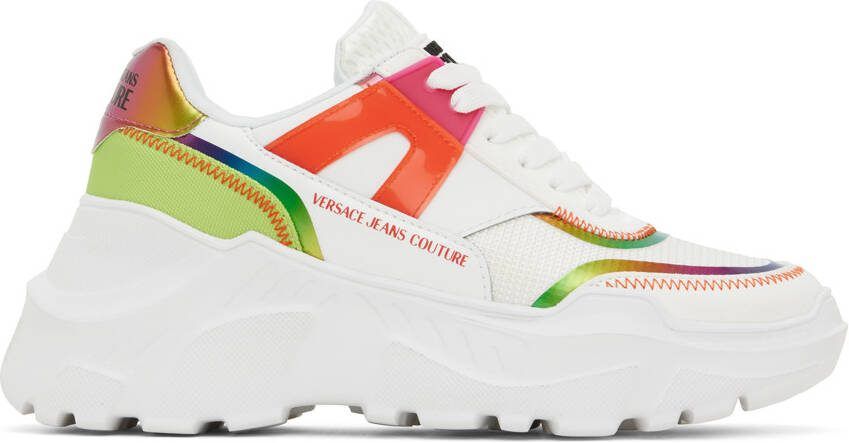 Versace Jeans Couture White Fondo Speedtrack Sneakers - Picture 5