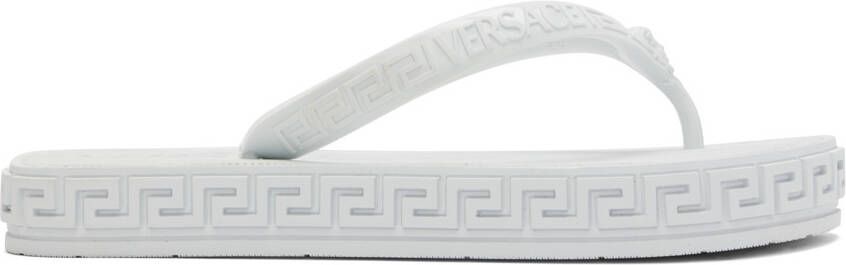 Versace Off-White Greca Sandals - Picture 5