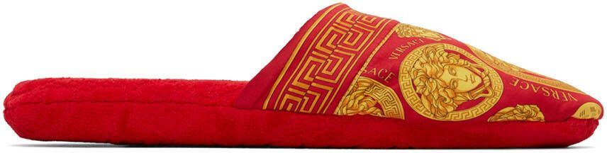 Versace Red Medusa Amplified Slippers - Picture 5