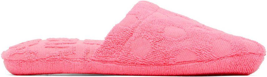 Versace Underwear Pink Polka Dot Slippers - Picture 5