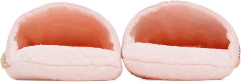 Versace Underwear Pink Baroque Slippers - Picture 2