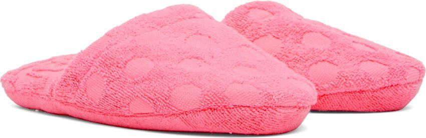 Versace Underwear Pink Polka Dot Slippers - Picture 2