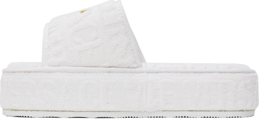 Versace Underwear White Medusa Slippers - Picture 3