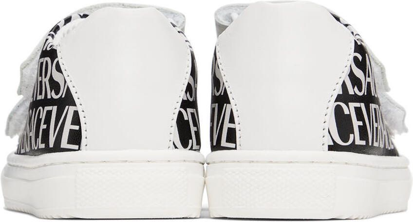 Versace Baby Black  White Allover Sneakers