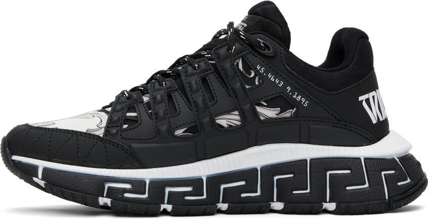 Versace Black  White Trigreca Sneakers - Picture 3