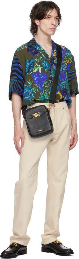 Versace Black Greca Loafers - Picture 6