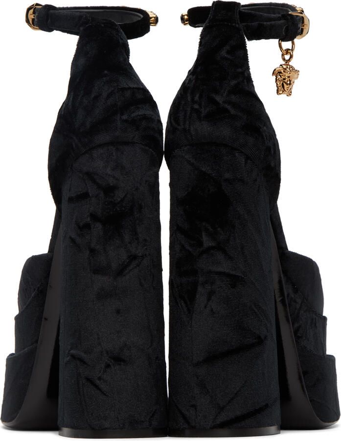 Versace Black Medusa Aevitas Heels - Picture 5
