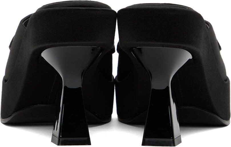 Versace Black Medusa Biggie Crystal Mules - Picture 2