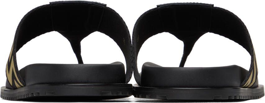 Versace Black Medusa Greca Sandals