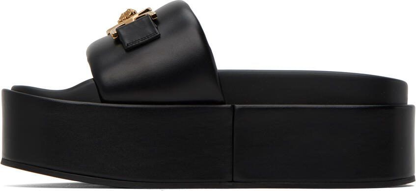 Versace Black Medusa Platform Sandals - Picture 3