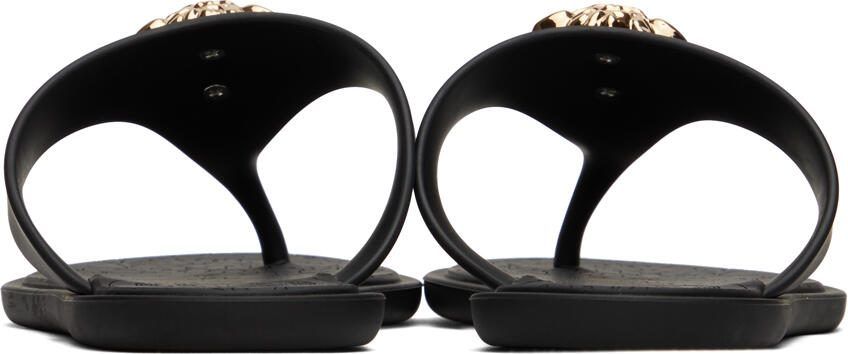 Versace Black Medusa Sandals