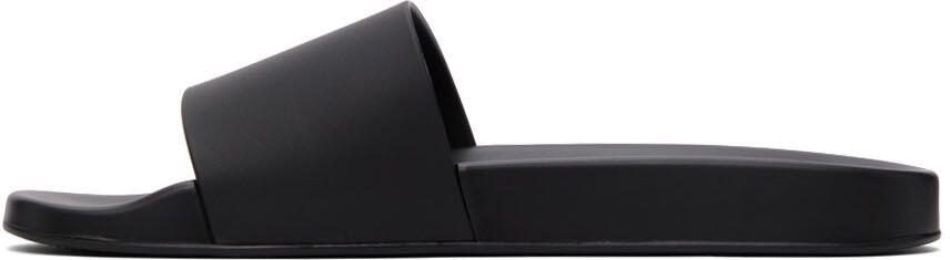 Versace Black Smiling Medusa Slip-On Sandals - Picture 4