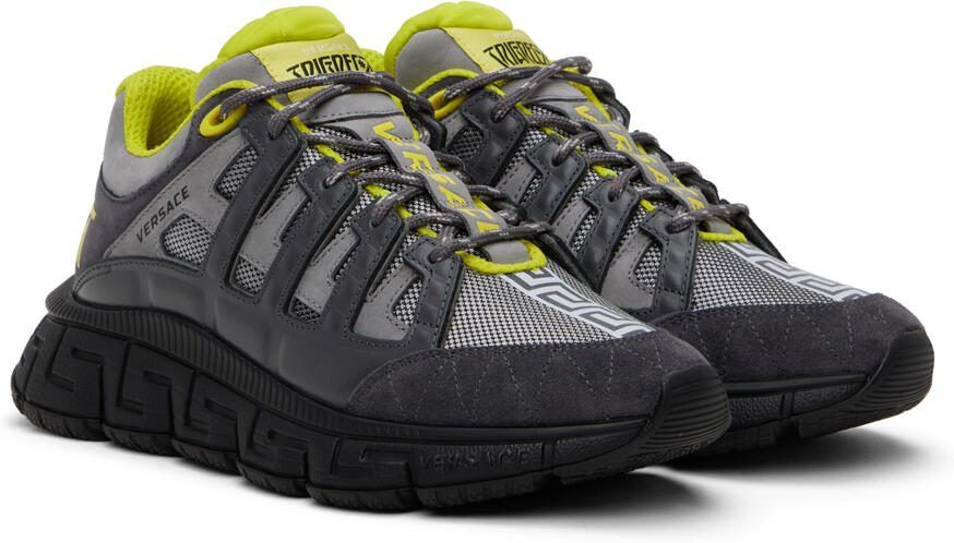 Versace Gray  Green Trigreca Sneakers