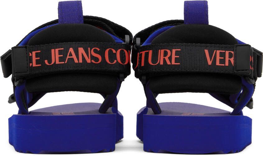 Versace Jeans Couture Black  Blue Ipanema Sandals