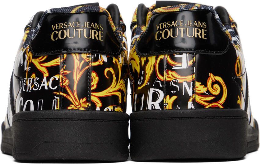 Versace Jeans Couture Black  Gold Brooklyn Sneakers