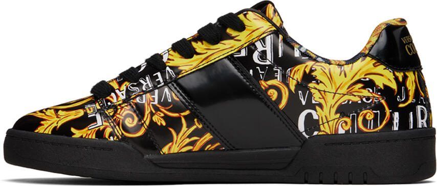 Versace Jeans Couture Black  Gold Brooklyn Sneakers - Picture 3