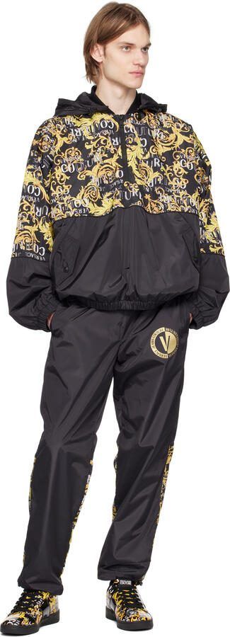 Versace Jeans Couture Black  Gold Brooklyn Sneakers - Picture 4