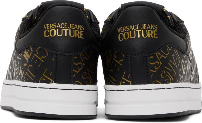 Versace Jeans Couture Black  Gold Court 88 Sneakers