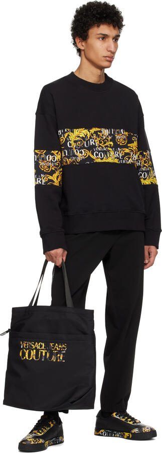 Versace Jeans Couture Black  Gold Court 88 Sneakers - Picture 4