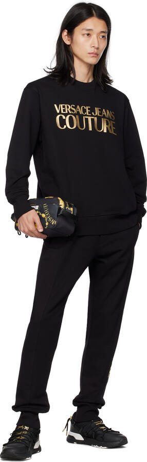 Versace Jeans Couture Black  Gold Dynamic Sneakers - Picture 4
