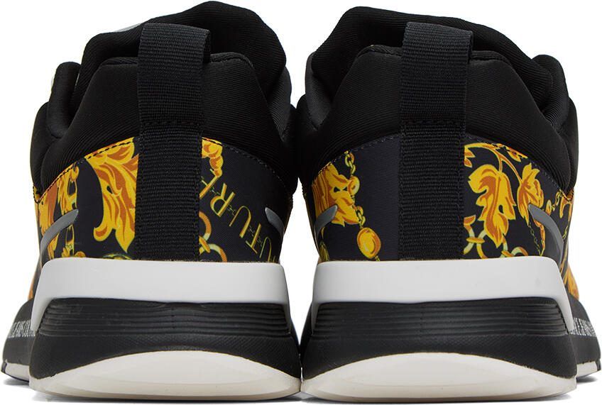 Versace Jeans Couture Black  Gold Dynamic Sneakers