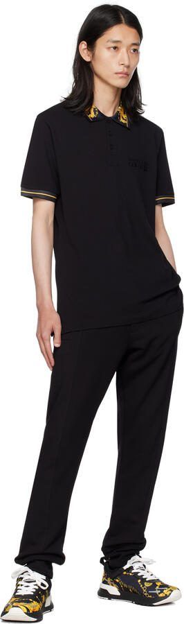 Versace Jeans Couture Black  Gold Dynamic Sneakers - Picture 4