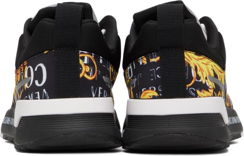 Versace Jeans Couture Black  Gold Dynamic Sneakers