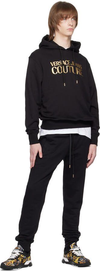 Versace Jeans Couture Black  Gold Dynamic Sneakers - Picture 4