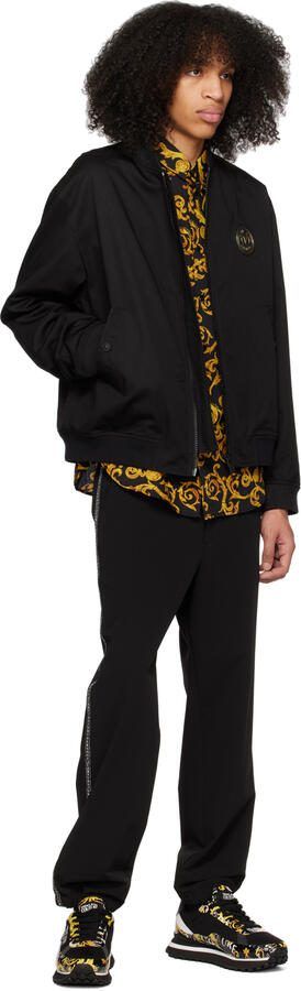 Versace Jeans Couture Black  Gold Fondo Spyke Sneakers - Picture 4