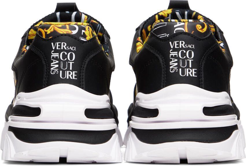 Versace Jeans Couture Black  Gold Trail Trek Sneakers