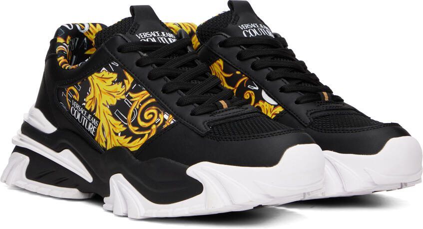 Versace Jeans Couture Black  Gold Trail Trek Sneakers - Picture 2